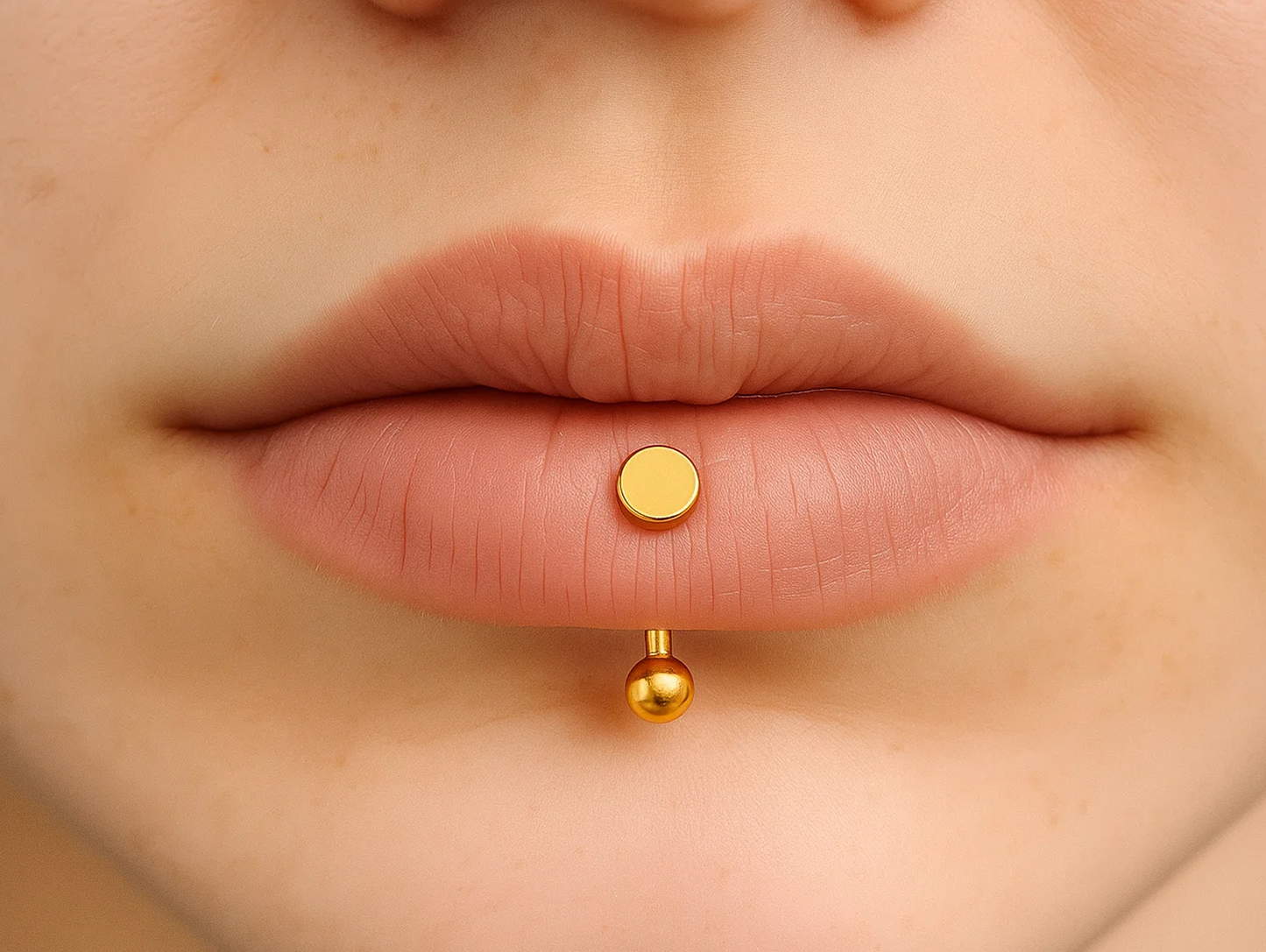 14K Gold Flat top Cylinder Internal Threaded Curved Barbell Piercing for Eyebrow, Belly, Daith, Vertical Lip Bar 16G 14G Body Jewellery