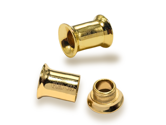 14K Gold Double Flare Plugs Stretching Kit, Ear gauges, Flesh Tunnels - Lobe Plugs - 1pc each order