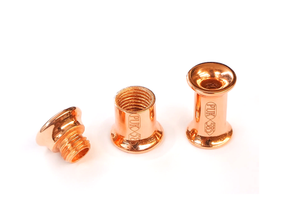 14K Rose Gold Double Flare Plugs Stretching Kit, Ear gauges, Flesh Tunnels - Lobe Plugs - 1pc each order