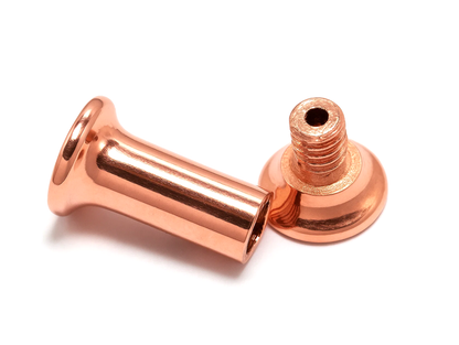14K Rose Gold Double Flare Plugs Stretching Kit, Ear gauges, Flesh Tunnels - Lobe Plugs - 1pc each order