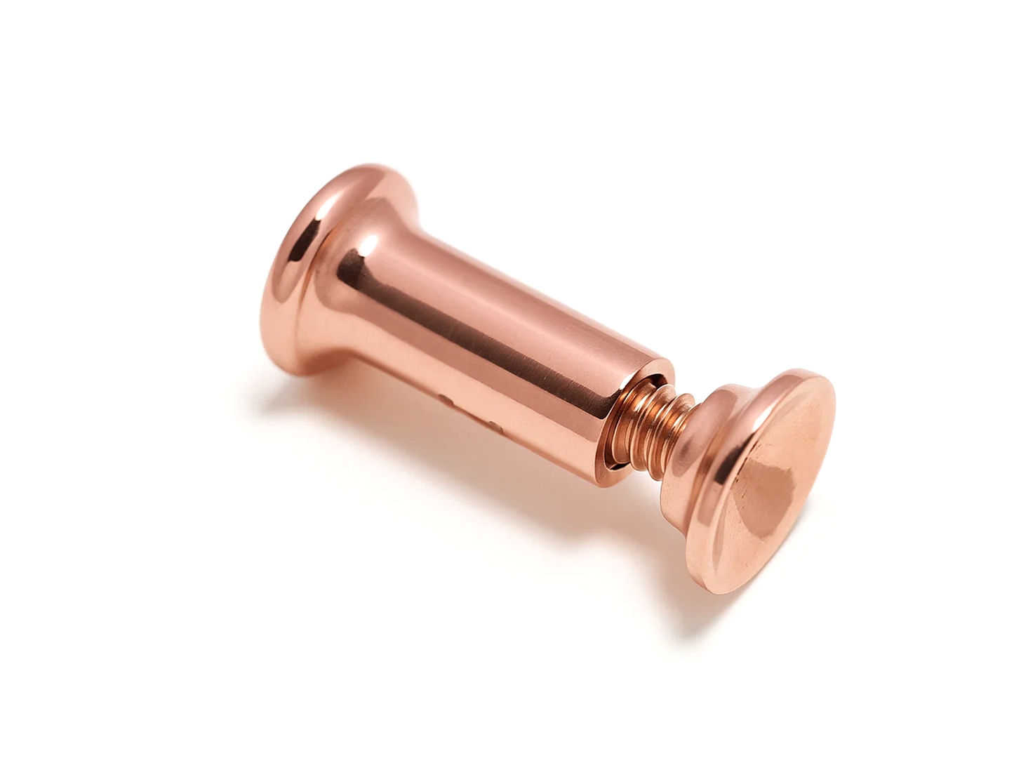 14K Rose Gold Double Flare Plugs Stretching Kit, Ear gauges, Flesh Tunnels - Lobe Plugs - 1pc each order