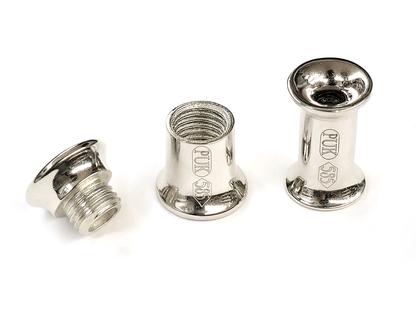 14K White Gold Double Flare Plugs Stretching Kit, Ear gauges, Flesh Tunnels - Lobe Plugs - 1pc each order