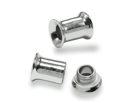 14K White Gold Double Flare Plugs Stretching Kit, Ear gauges, Flesh Tunnels - Lobe Plugs - 1pc each order