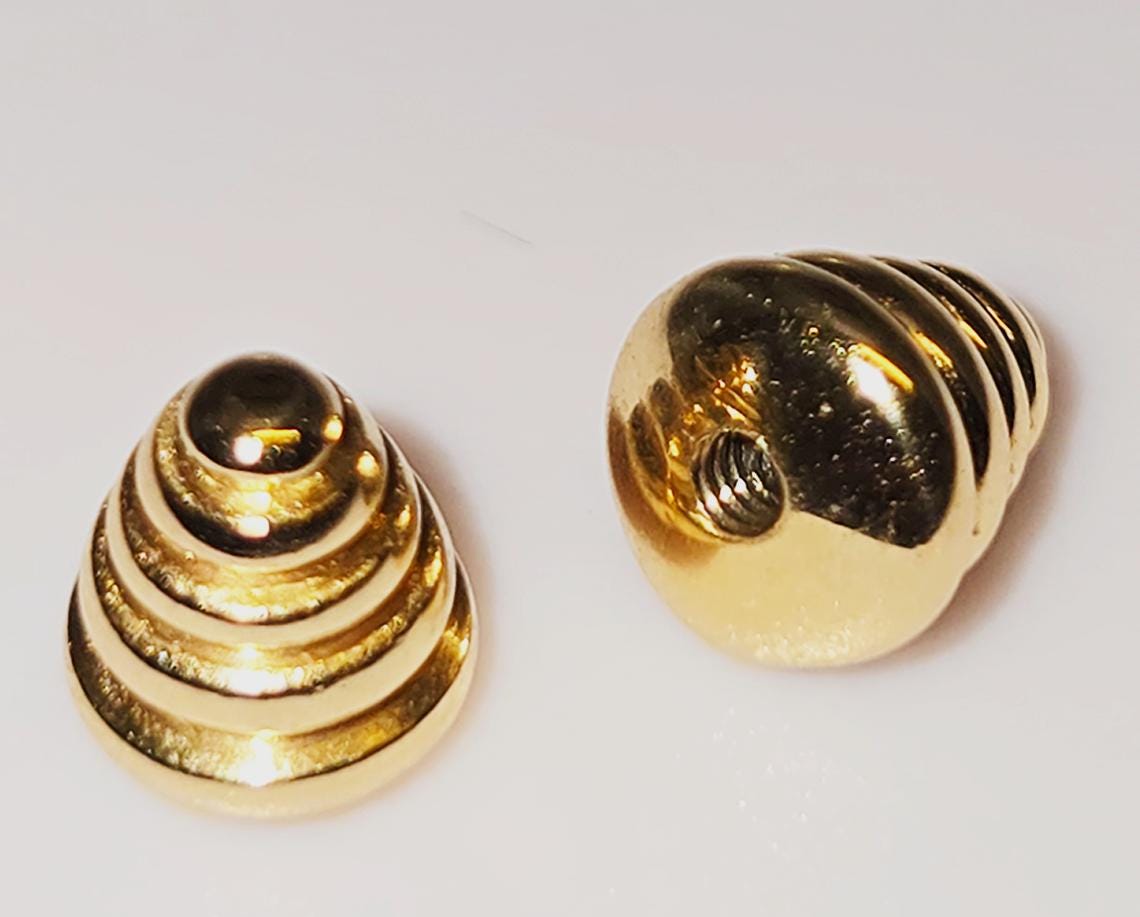 14K gold Piercing Cone Parts