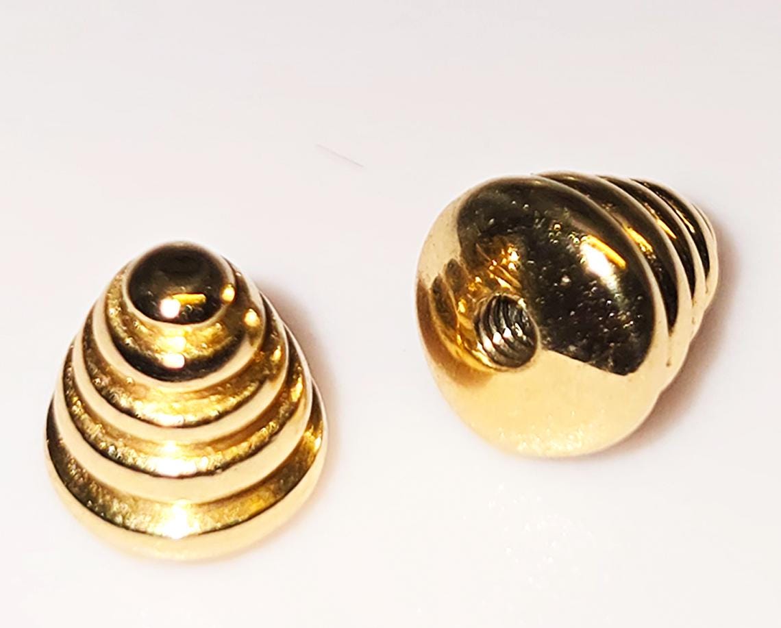 14K gold Piercing Cone Parts