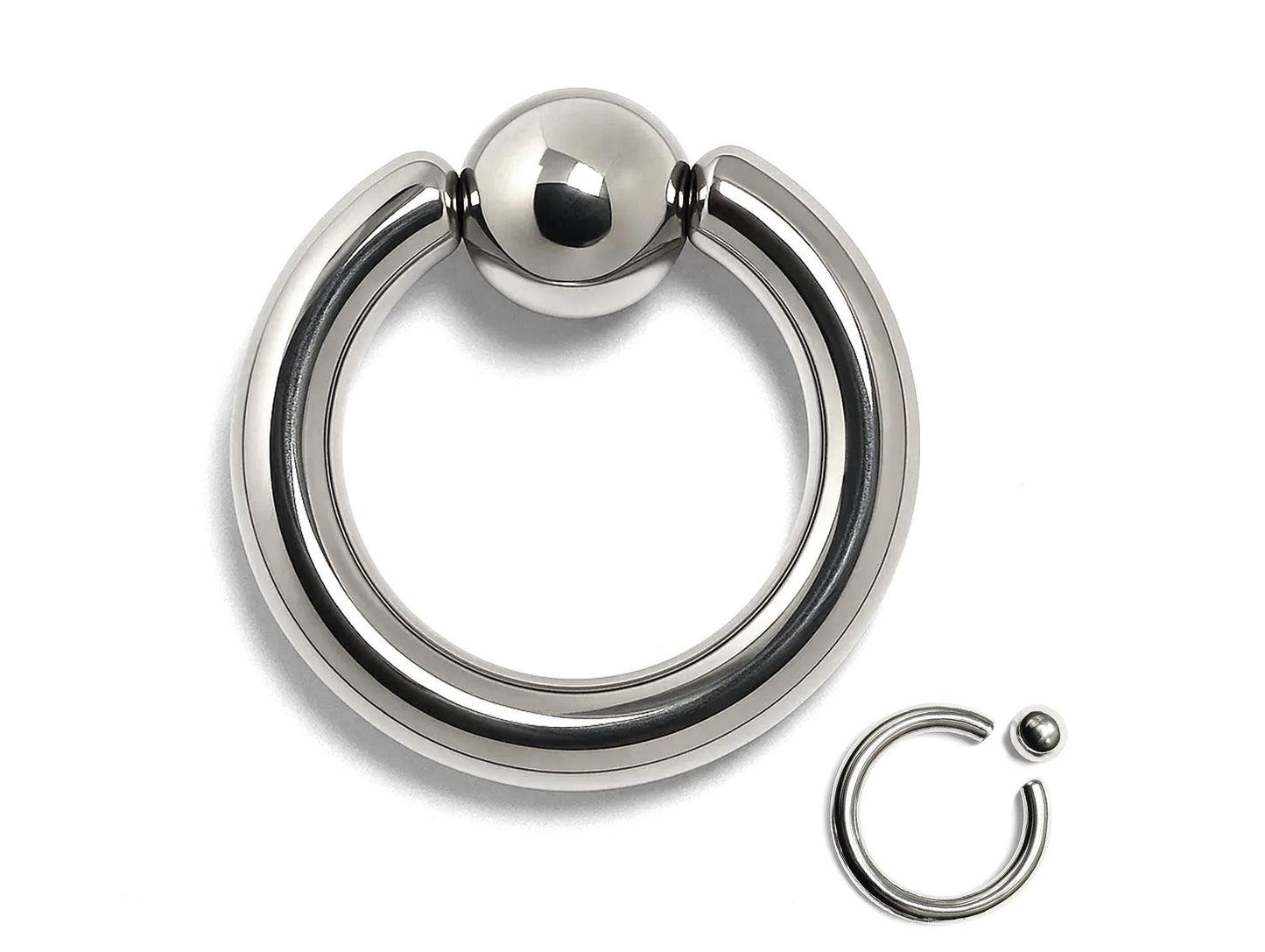 Titanium Captive Bead Ring: Body Piercing Jewelry - Septum, Lip, Ear