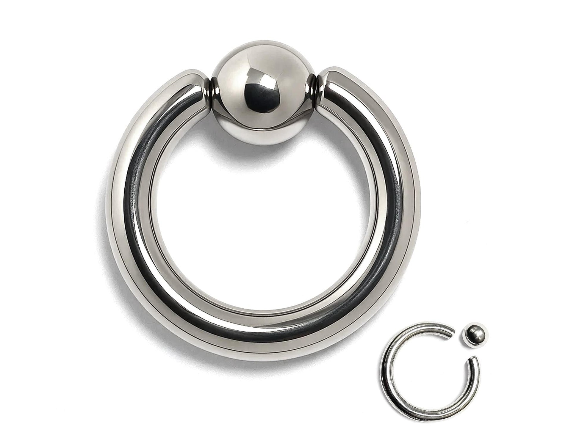 Titanium Captive Bead Ring: Body Piercing Jewelry - Septum, Lip, Ear
