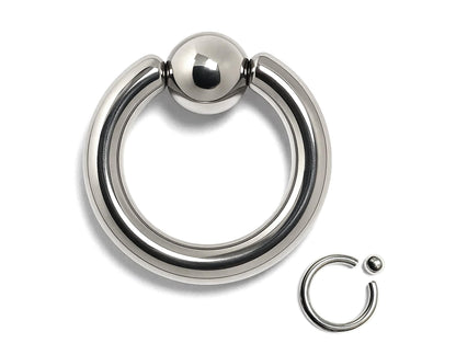 Titanium Captive Bead Ring: Body Piercing Jewelry - Septum, Lip, Ear