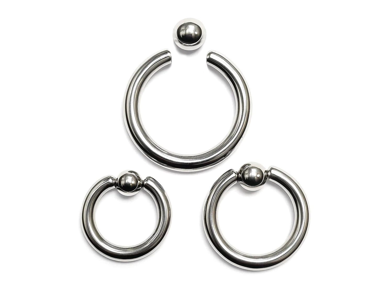 Titanium Captive Bead Ring: Body Piercing Jewelry - Septum, Lip, Ear