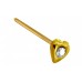 18K Gold Nose Pin - Nose Jewellery made of Solid Gold & the Highest Quality Crystals