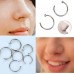 Titanium Nose Hoop, Nose Ring - C-Type ‐ Quality Tested By Sheffield Assay England