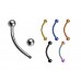 Eyebrow Piercing, Daith Piercing – 18g, 16g, 14g Curved Barbell Jewelry ‐ Quality tested by Sheffield Assay Office England