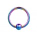 Captive Bead Ring, Ball Closure Ring – Available in many Colours – 18g, 16g, 14g ‐ Quality tested by Sheffield Assay Office England