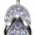 Sterling Silver Flip Flop Slippers Belly Bar Studded with CZ Glass Stone Crystals - Various Colours ‐ Quality tested by Sheffield Assay Office England