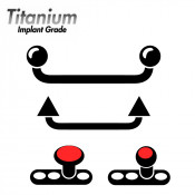 Titanium Dermal Anchors & Surface Barbells (3)