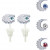 Hypoallergenic Plastic Post Crescent Stud Earrings 
