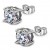 Silver Solitaire CZ Round Cut Stud Earrings ‐ Quality tested by Sheffield Assay Office England
