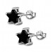 Silver Solitaire CZ Star Cut Stud Earrings ‐ Quality tested by Sheffield Assay Office England